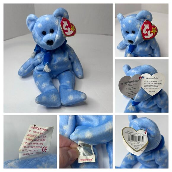 Vintage Collection of Ty Beanie Baby Bears. Spangle,Patriot,Erin,B.B. Bear - Picture 9 of 12